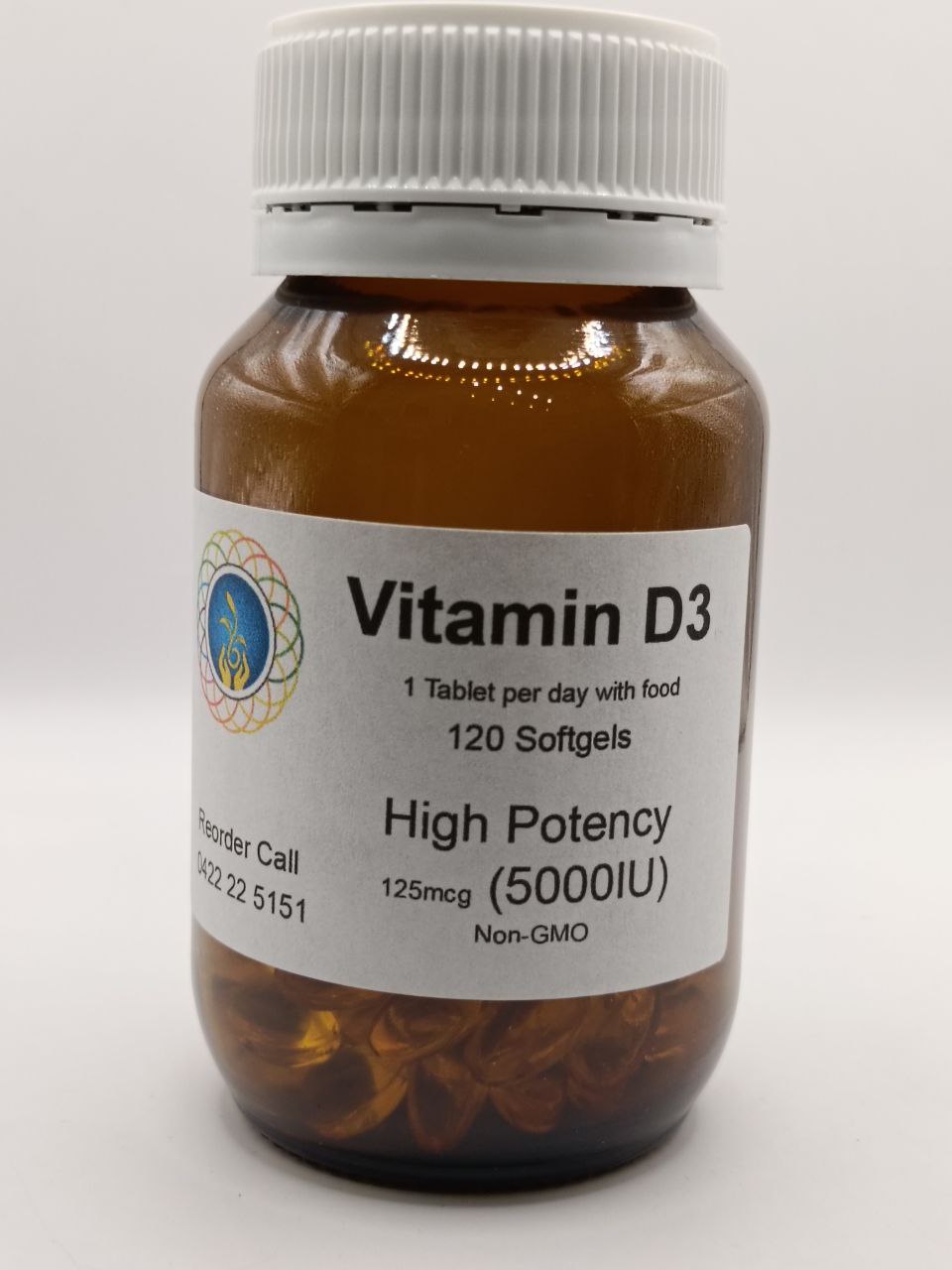 Vitamin D3 5000IU 120 Soft Gels